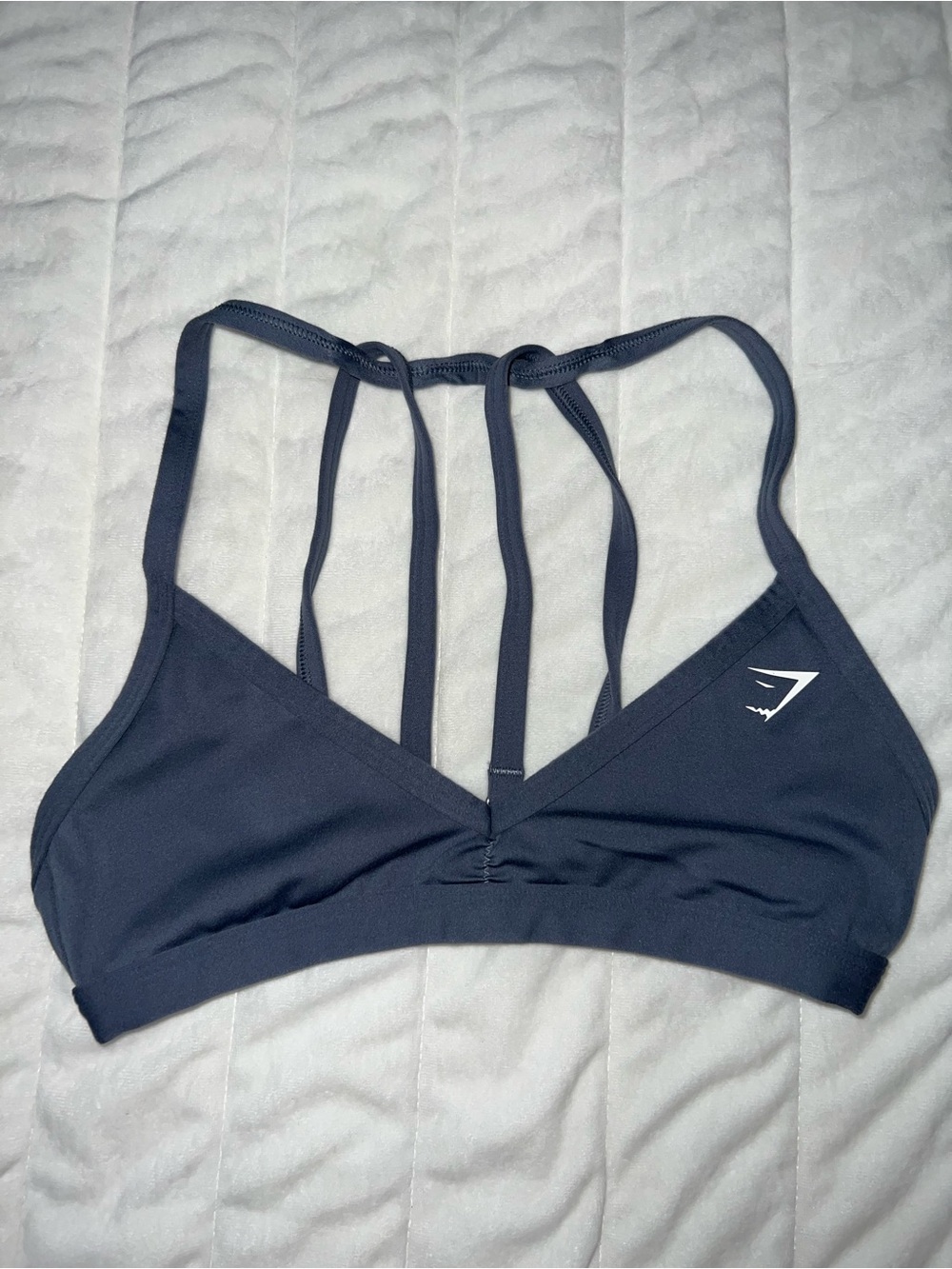 Gymshark Strappy Sports Bra in Navy